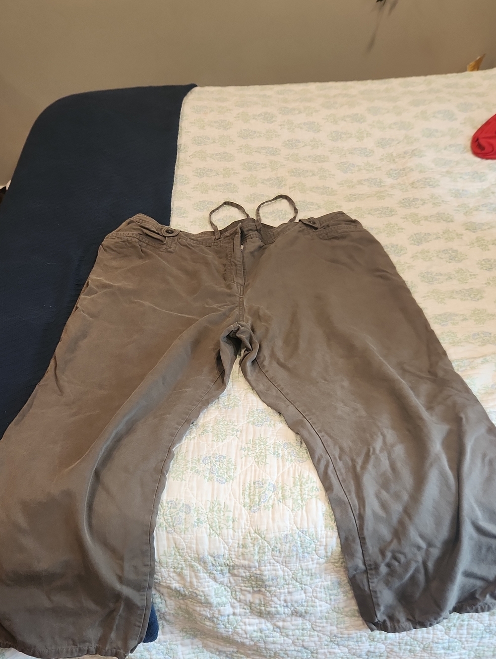 JM Collection Olive Drawstring Utility Pants